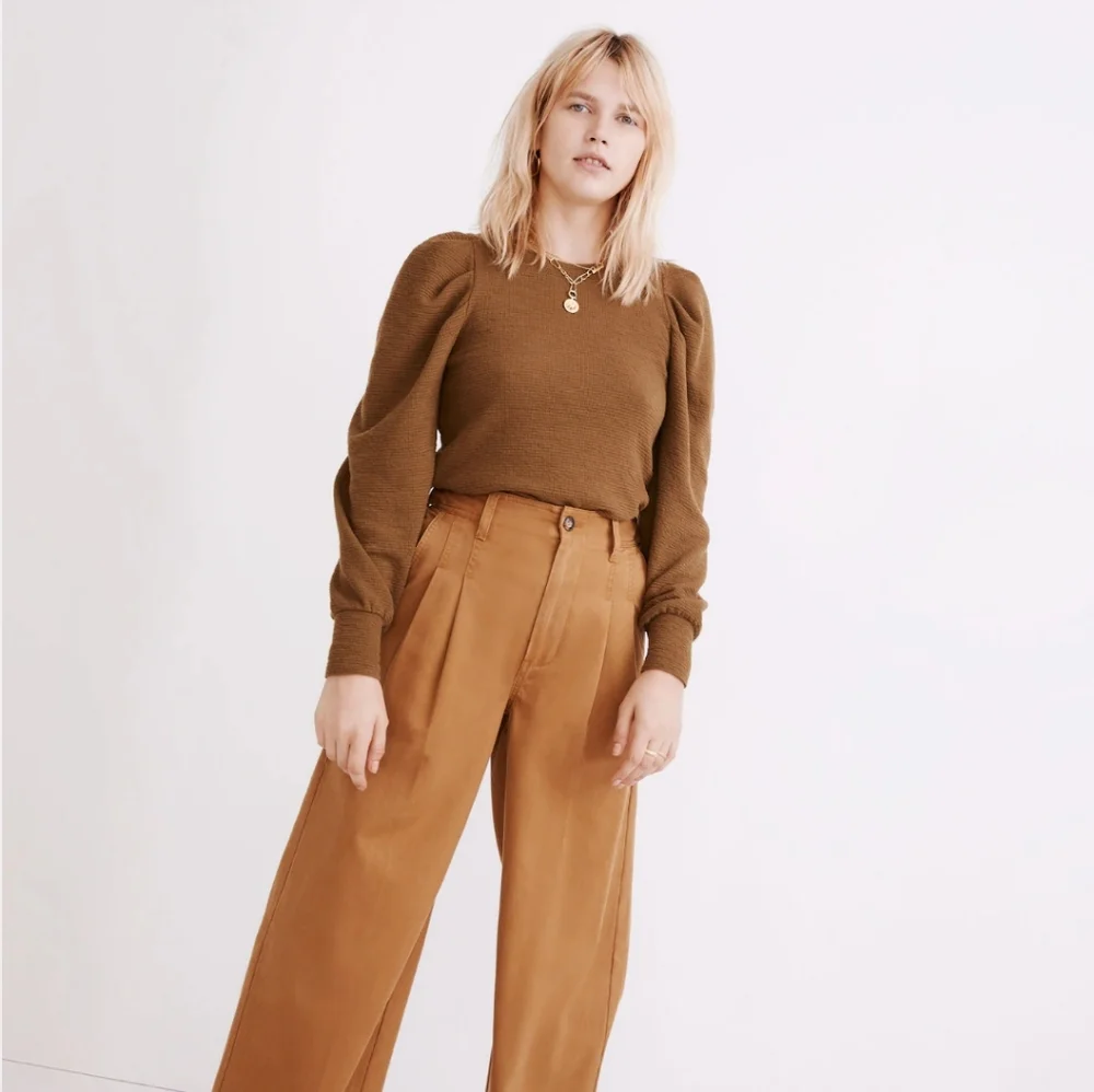 NWT Madewell Pleated Top - Picture 2 of 10